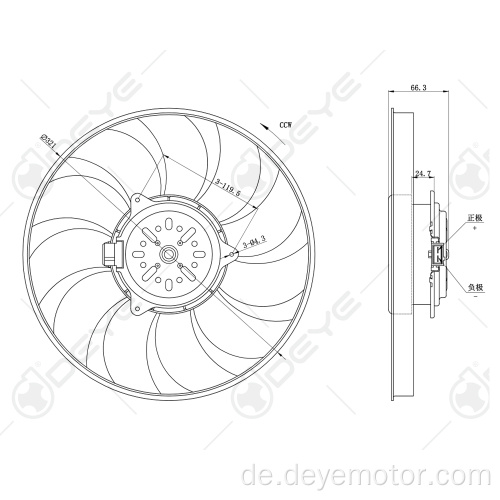 Autokühlerlüfter für CHEVROLET OPEL VECTRA